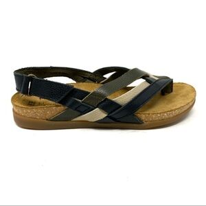 EL Naturalista NF47 Leather Zumaia black mixed sandals